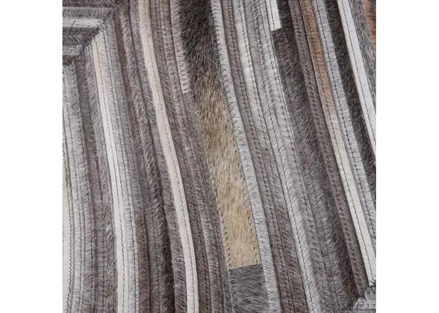 Natural Hide Cowhide hand-tufted Rug - Gray/Cream - Exquisite Rugs - Handcrafted - Gray