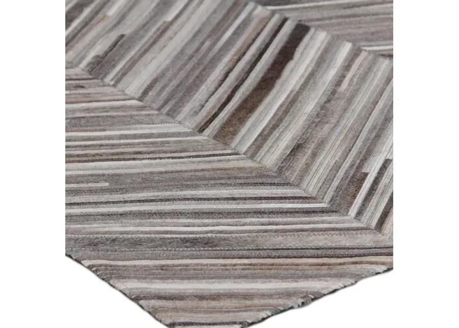 Natural Hide Cowhide hand-tufted Rug - Gray/Cream - Exquisite Rugs - Handcrafted - Gray