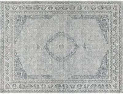 Heritage hand-broadloomed Rug - Light Blue/Rust - Exquisite Rugs - Blue