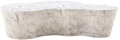 Dani Coffee Table - White/Black Marble Veneer