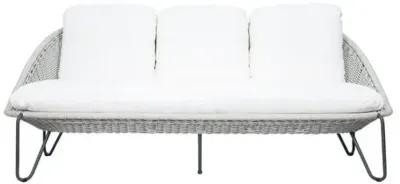 Marly Outdoor Sofa - Light Gray/White