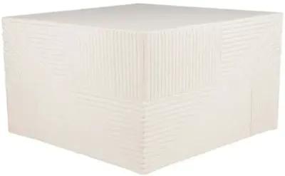 Nolan Outdoor Textured Square Table - White - Handcrafted