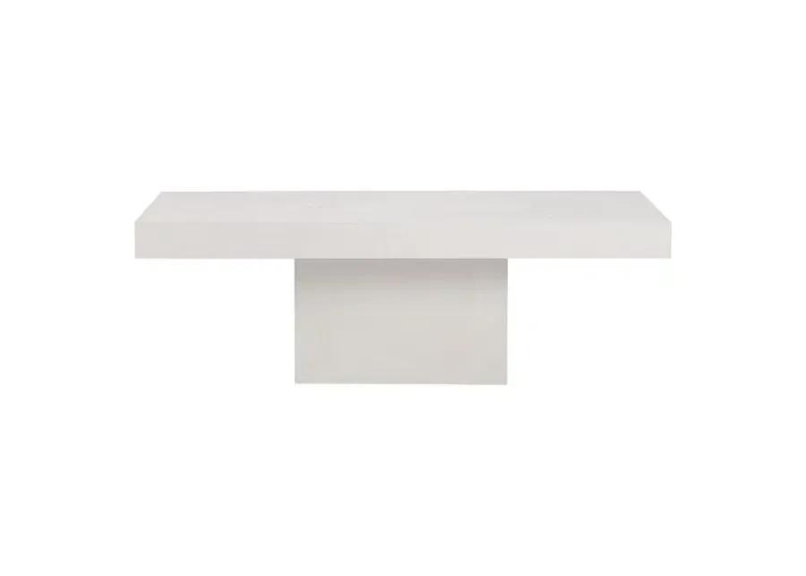 Kiaran Outdoor Coffee Table - White Concrete - Handcrafted