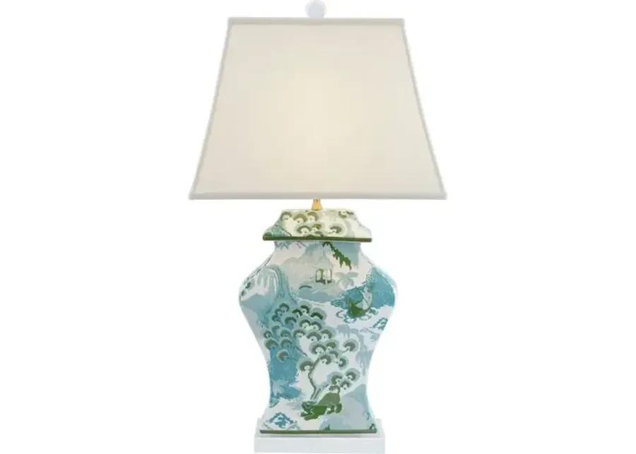 Madcap Cottage Canton Celadon Table Lamp - Blue - Port 68