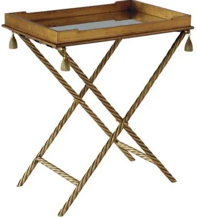 Delfern Bar Stand & Removable Tray - Gold Leaf - Port 68 - Brown