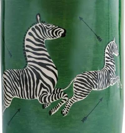 Zebra Scalamandre Garden Stool - Green - Port 68