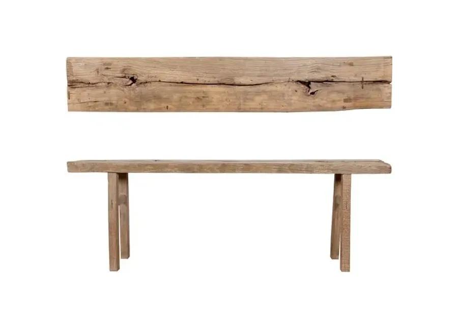 Lorelle 91" Console Table - Weathered Natural - Handcrafted - Brown