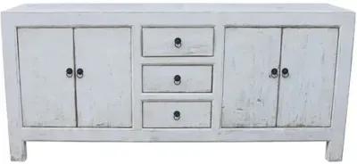 Octavia 78" Buffet - Antique Whitewash - Handcrafted