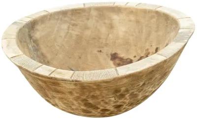 Primitive Bleached African Fruit Bowl - de-cor - Brown