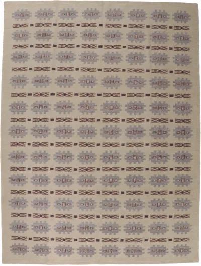 Swedish Inspired Kilim Rug - 10'00 x 13'5 - Esmaili Rugs & Antiques - Beige - Beige