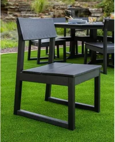 Bree Outdoor Dining Side Chair - Black