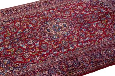 Vintage Persian Red Medallion Wool Rug - Apadana - Red