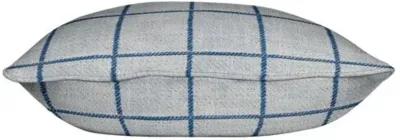 Capetown Pillow - Cobalt Windowpane - Handcrafted