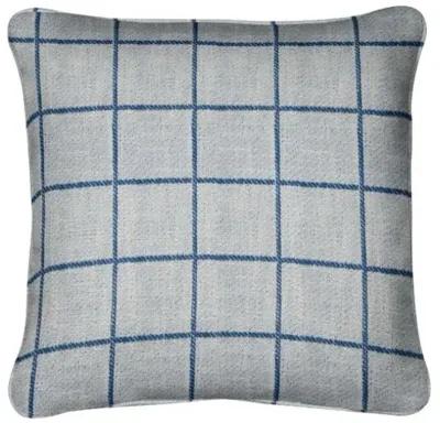 Capetown Pillow - Cobalt Windowpane - Handcrafted