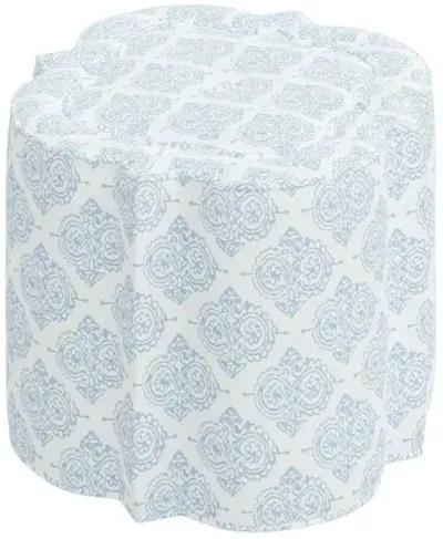 Shiza Ottoman - Issa Light Indigo - Blue