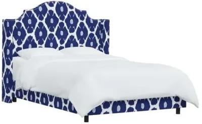 Samrina Wingback Bed - Poppy - Blue