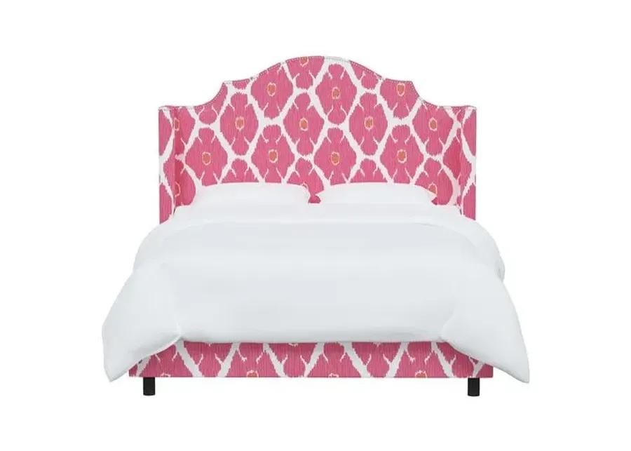 Samrina Wingback Bed - Poppy - Pink