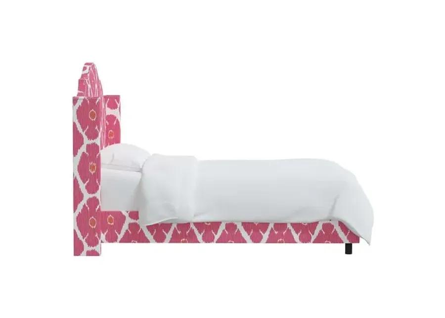 Samrina Wingback Bed - Poppy - Pink