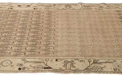 Antique Malayer Runner 3'7" x 9'3" - Apadana - Beige