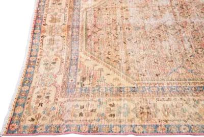 Vintage Handmade Pink Rug 5'1" x 10' - Apadana - Pink