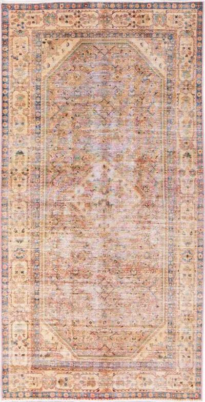 Vintage Handmade Pink Rug 5'1" x 10' - Apadana - Pink