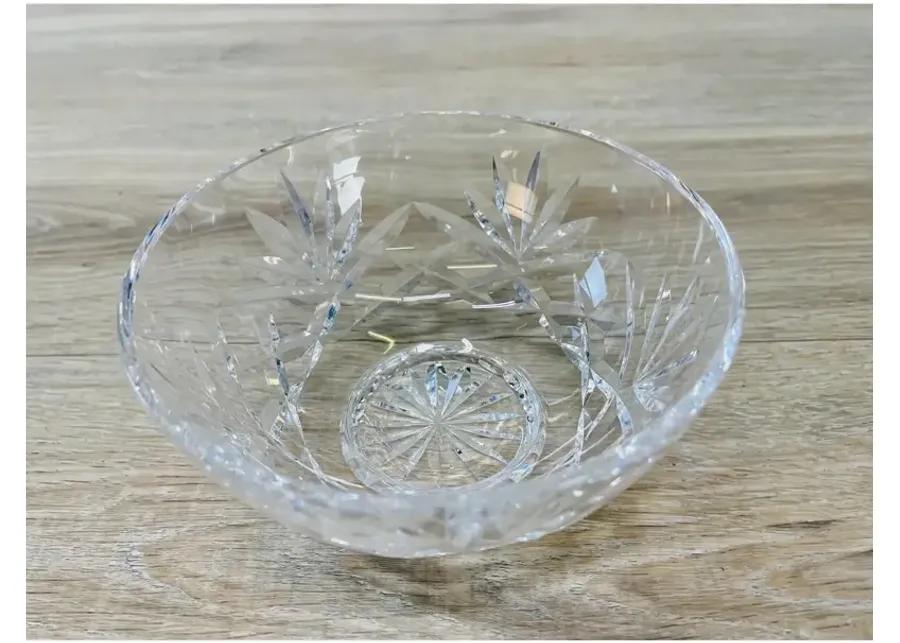 Round Footed Catchall Bowl - 2-b-Modern - Clear