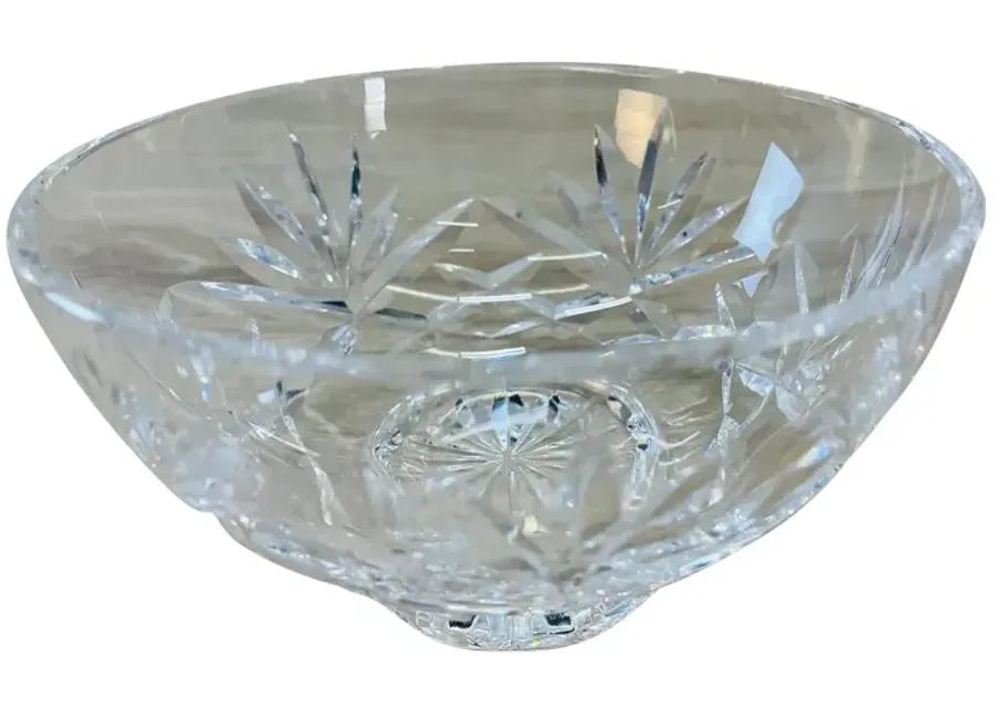 Round Footed Catchall Bowl - 2-b-Modern - Clear