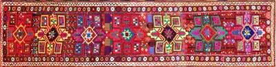 1960s Turkish Oushak Runner - 2'10"x11'9" - Nalbandian - Red