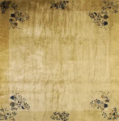 Antique Chinese Peking 11' 6''x11' 6'' - Beige