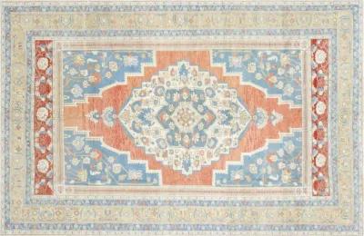 1960s Turkish Oushak Rug - 6'1"x9'5" - Nalbandian - blue - blue