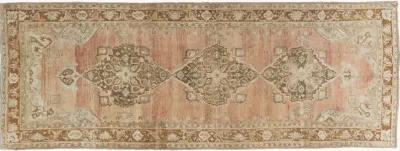 Turkish Oushak Rug Runner 5'1 X 13'9 - Gold - Gold