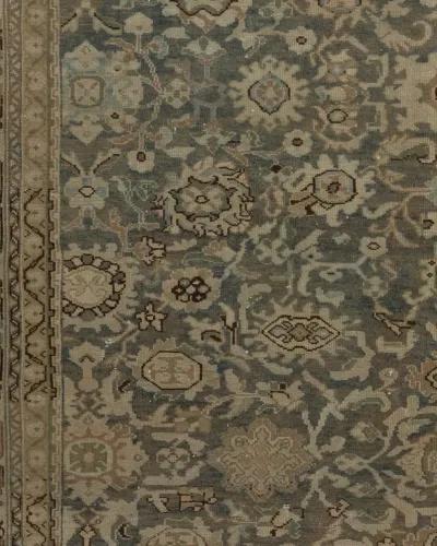 Persian Bibikabad Rug 7'6 X 10' - Blue - Blue