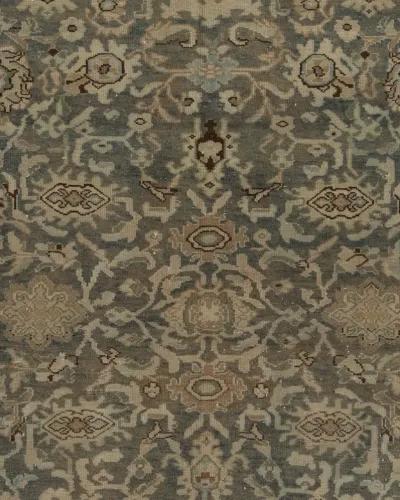 Persian Bibikabad Rug 7'6 X 10' - Blue - Blue