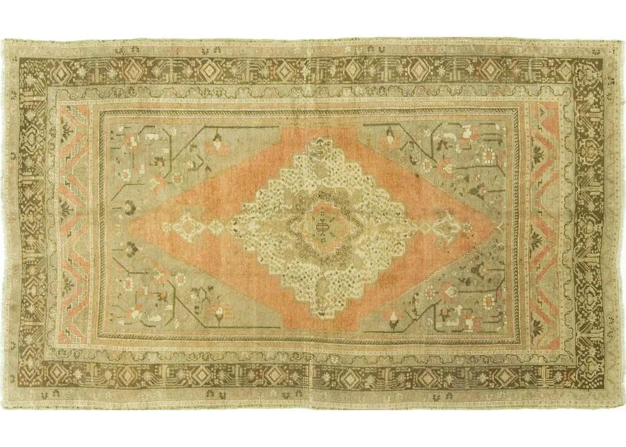 Turkish Oushak Rug 5'11 x 10'2 - Beige - Beige