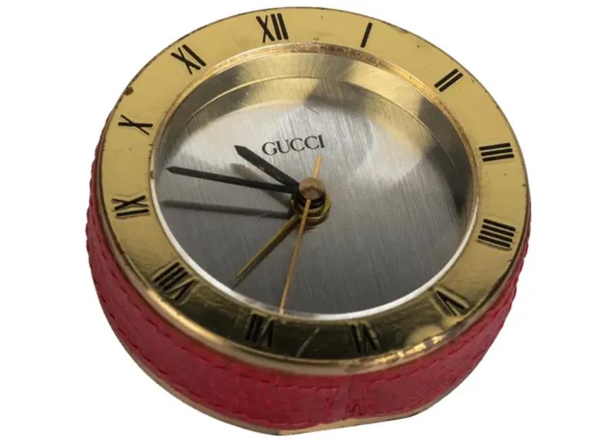 Gucci Vintage Table Or Travel Clock - Vintage Lux - Red