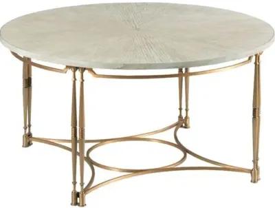 Carolina Cocktail Table - Ash/Brass - Beige