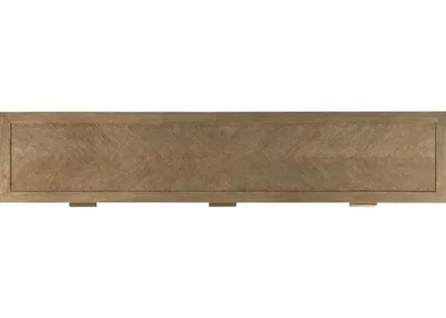 Samantha Console - Natural/Brass - Brown