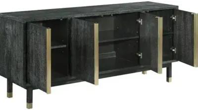 Archer Cabinet - Slate/Brass