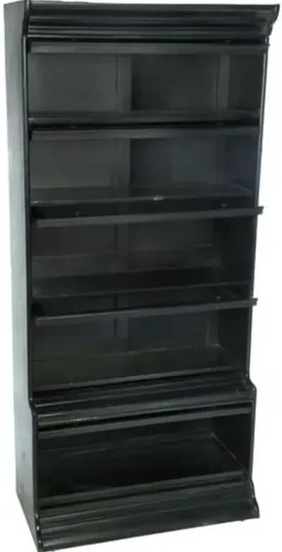 Tyra Five-Door Tall Bookcase - Black