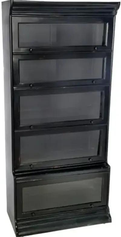 Tyra Five-Door Tall Bookcase - Black