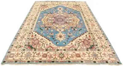 9'8"x13'9" Serapi Heritage Rug - Blue - ECARPETGALLERY - Blue