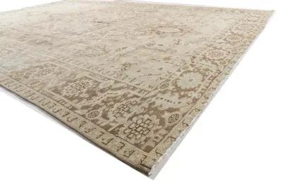 Persian Heriz Rug 8'4 x 11'4 - Beige - Beige