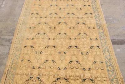 Vintage Beige All Over Wool Runner - Apadana