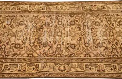 Vintage All Over Peach Runner 2'8" x 10' - Apadana - Brown