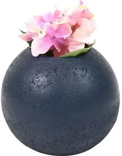 Renner Outdoor Planter - Dark Blue - Handcrafted - 8"x7"x8"