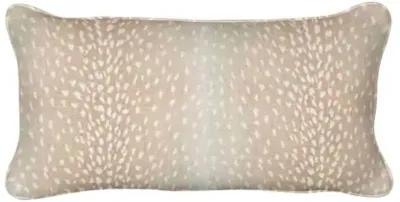 Doeskin 12x20 Lumbar Pillow - Blush/White - Handcrafted