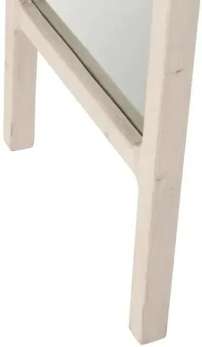 Lacey Floor Mirror - White Wash Pine