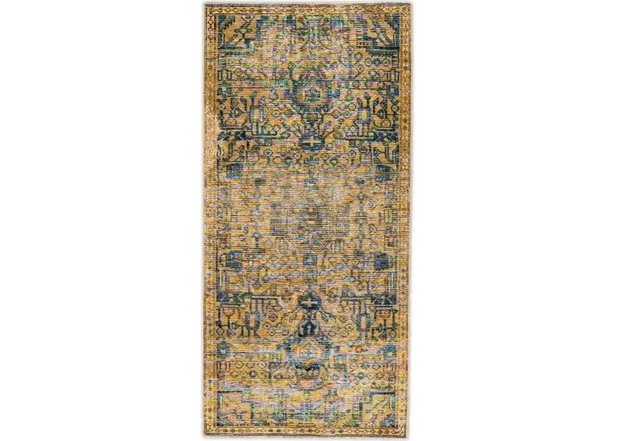 Vintage Tan All Over Wool Rug 2'9" x 5'9 - Apadana - Beige - Beige