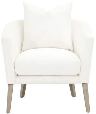 Remy Accent Chair - Pearl Performance - White, Stain Resistant, Comfortable, Durable, Cushioned