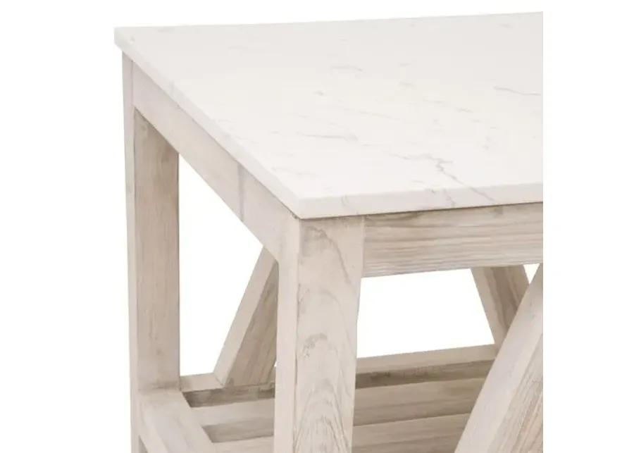 Oscar End Table - Whitewash